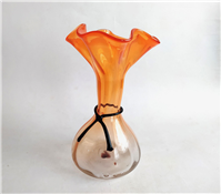  گلدان شیشه ای دستساز سایز بزرگ قدیمی