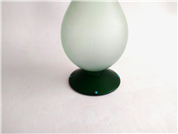  گلدان بزرگ دستساز قدیمی سبز رنگ مات 