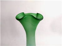  گلدان بزرگ دستساز قدیمی سبز رنگ مات 