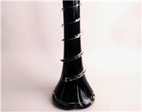 گلدان بزرگ دستساز سایز بزرگ رنگ شده مشکی 