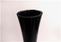 گلدان بزرگ دستساز سایز بزرگ رنگ شده مشکی 