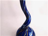 گلدان شیشه ای 3پوست دستساز بسیار کمیاب 