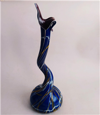 گلدان شیشه ای 3پوست دستساز بسیار کمیاب 