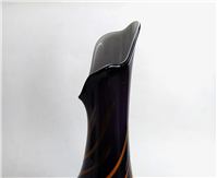 گلدان شیشه ای دو پوست دستساز کمیاب