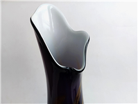 گلدان شیشه ای دو پوست دستساز کمیاب