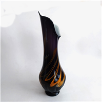 گلدان شیشه ای دو پوست دستساز کمیاب