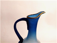  پارچ لاجوردی شیشه ای مات و دستساز