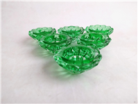 شمعدان شیشه ای ضخیم طرح الماس توپر 