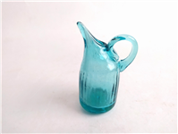  پارچ آبی کاملا دست ساز شیشه ای مینیاتوری