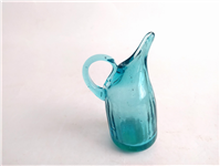  پارچ آبی کاملا دست ساز شیشه ای مینیاتوری