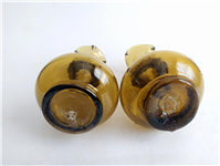  2 عدد گلدان قهوه ای کاردست قدیمی