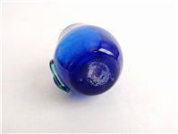 لیوان قدیمی دست ساز شیشه ای کبالتی 