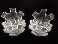  6 عدد ظرف آجیل خوری قدیمی بلوری