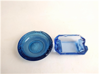  2عدد زیرسیگاری بلوری قدیمی خوشرنگ