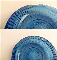  2عدد زیرسیگاری بلوری قدیمی خوشرنگ