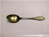  2عدد قاشق قدیمی دوطرف نقشدار بسیار خاص 