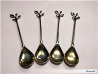  4 عدد قاشق قدیمی نوربلین طرح شاخه 