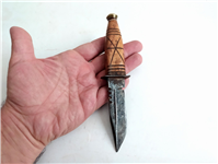  کارد قدیمی دستساز زنجان دسته چوبی 19.5CM