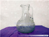 پارچ شیشه ای قدیمی زیبا و سالم