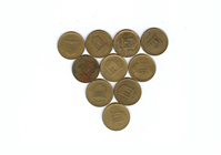  10 عدد سکه 5 پنج ریالی حافظ سال 1372 