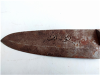  کارد قدیمی دستساز زنجان دسته چوبی 24.5CM