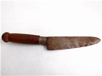  کارد قدیمی دستساز زنجان دسته چوبی 27.5CM 