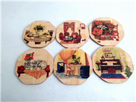 6عدد زیرلیوانی کلکسیونی از جنس بامبو