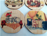 6عدد زیرلیوانی کلکسیونی از جنس بامبو