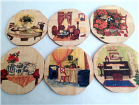 6عدد زیرلیوانی کلکسیونی از جنس بامبو