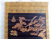 حکاکی روی بامبو سایز بزرگ بسیار ضخیم