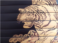 حکاکی روی بامبو سایز بزرگ بسیار ضخیم