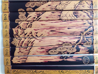 حکاکی روی بامبو سایز بزرگ بسیار ضخیم