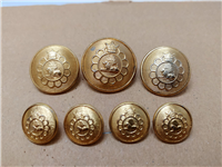 7 عدد دکمه کلکسیونی شرکت نفت پهلوی