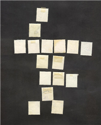 16 عدد تمبر مربوط به کشور دانمارک