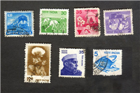 7 عدد تمبر زیبای مربوط به کشور هندوستان
