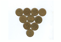  10 عدد سکه 5 پنج ریالی حافظ سال 1371