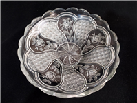  ظرف میوه خوری قدیمی بلور بزرگ 36CM 