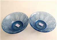  2 عدد پیاله قدیمی آبی رنگ ایرانی