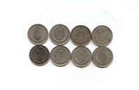 8عدد سکه 2 ریالی 58-59-60-62-64-65-66-67 