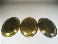 3 عدد سینی قند پهلو برنجی روسی قدیمی 