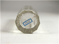 بطری جا قلمی قدیمی شیشه ای و تراش دار 