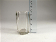 بطری جا قلمی قدیمی شیشه ای و تراش دار 