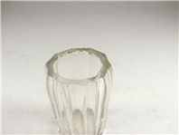 بطری جا قلمی قدیمی شیشه ای و تراش دار 