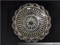  2عدد کاسه شیشه ای قدیمی طرح زنجیری