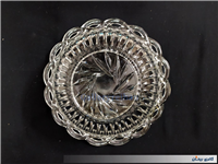  2عدد کاسه شیشه ای قدیمی طرح زنجیری