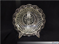  2عدد کاسه شیشه ای قدیمی طرح زنجیری