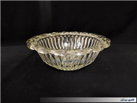  2عدد کاسه شیشه ای قدیمی طرح زنجیری