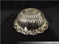  2عدد کاسه شیشه ای قدیمی طرح زنجیری