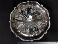  دیس میوه خوری بلوری ضخیم طرح گل زنبق