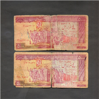2عدد اسکناس تظاهراتی نمازی ـ نوربخش 